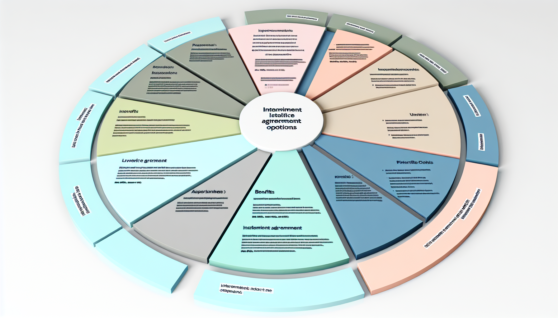 A pie chart illustrating different installment agreement options with marked benefits.